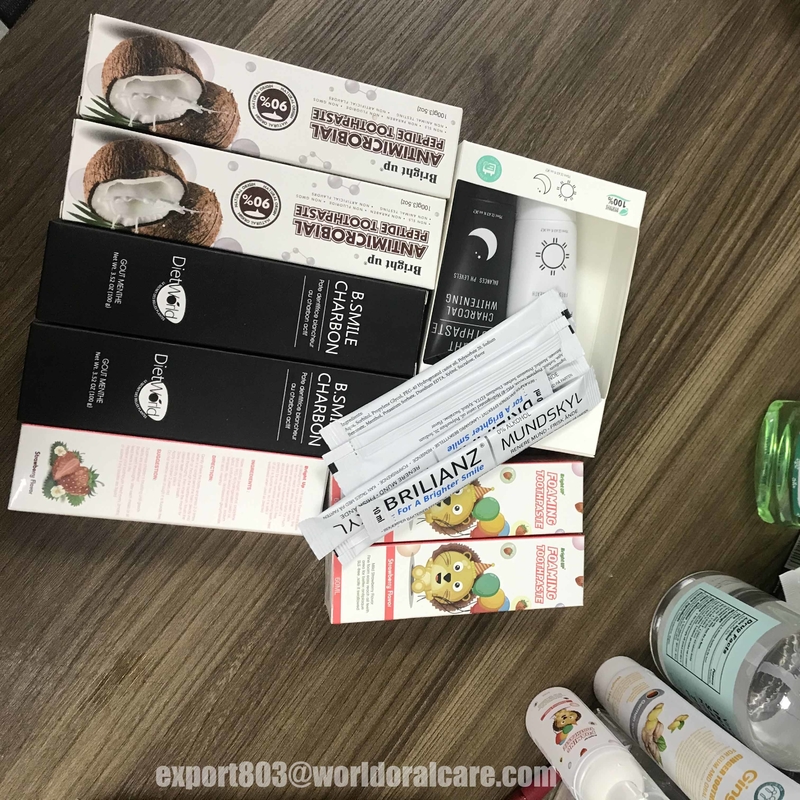 Chất lượng tốt nhất Làm trắng da cho người lớn Làm mới kem đánh răng gốc không chứa florua Nhãn hiệu riêng