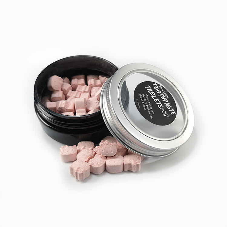OEM Portable 50g Viên làm trắng răng với kem đánh răng làm sạch răng miệng Fluoride