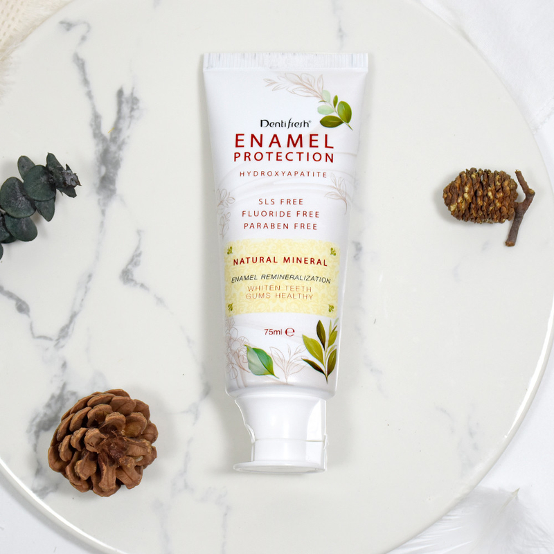 HAP ENAMEL Bảo vệ sLS miễn phí paraben khoáng chất tự nhiên miễn phí hydroxyapatite nướu răng trắng lành mạnh