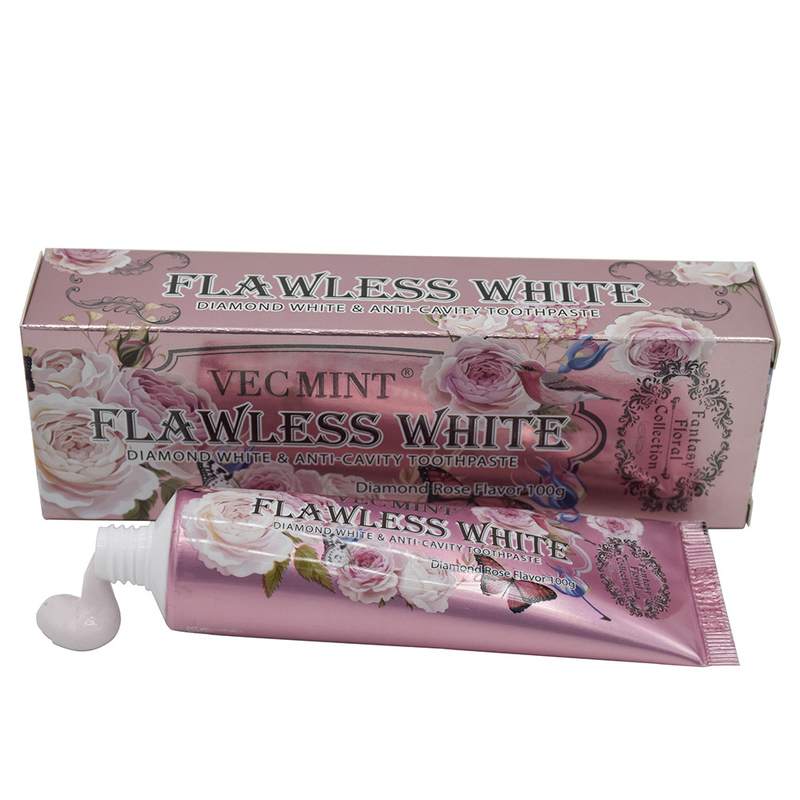 100g hoa thơm hoa hồng hương vị làm trắng răng cơ bản làm sạch chăm sóc răng miệng kem đánh răng làm mới
