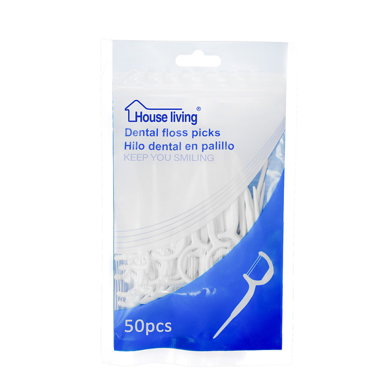 dùng một lần khách sạn du lịch sử dụng tại nhà làm sạch răng Dental Floss Toothpick Dental Cleaning Dental Floss Stick