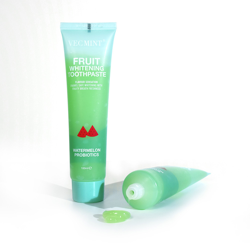VEC MINT 100ml Hương vị trái cây Mắt tẩy trắng Làm sạch cơ bản Chăm sóc răng miệng Kem đánh răng làm mới