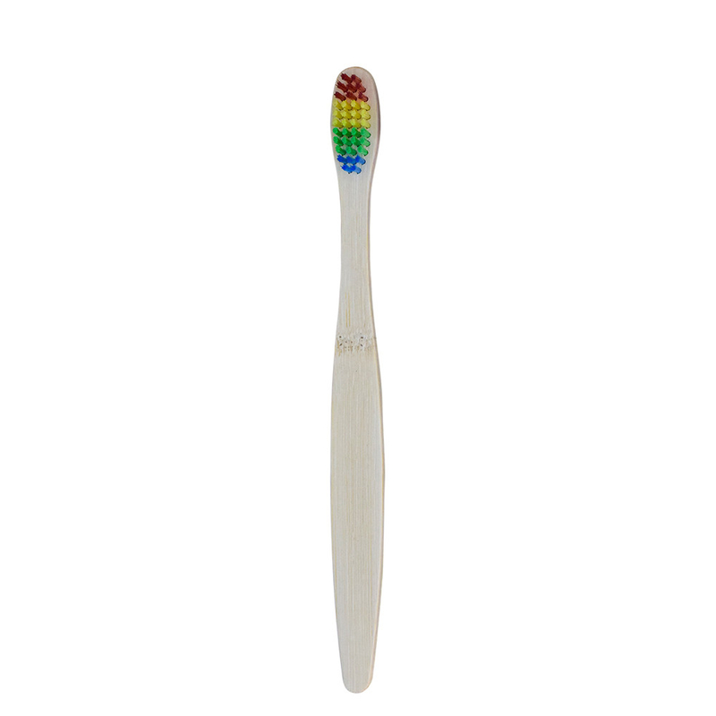 Tùy chỉnh bán buôn sản phẩm tự nhiên Eco Biodegradable màu sắc Soft Hotel Bamboo Toothbrush With Packaging