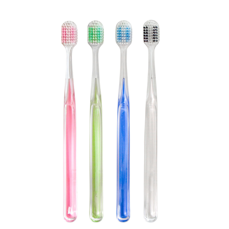 Đồ bán buôn Luxury Crystal Teeth Whitening Toothbrush Bristles Độ dày đặc cao Tẩy rửa sâu Crystal Clear Brush Handle Tooth