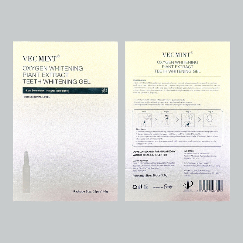 Chuyên nghiệp chất lượng tốt nhất Carbamide Peroxide răng làm trắng Gel chất lượng cao CE MSDS răng làm trắng Gel Set cho nhà
