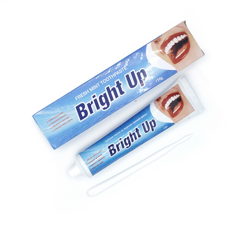 Làm sáng lên nhà máy sản xuất 150g hương vị bạc hà hơi thở tươi răng răng làm trắng kem đánh răng