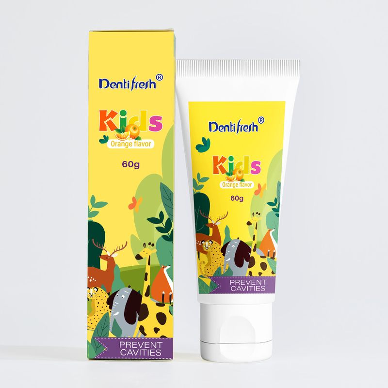 DENTIFRESH 60g hương vị cam Măng mỡ trong cam Măng mỡ hương vị Măng mỡ cho trẻ em Măng mỡ có dung lượng nhỏ