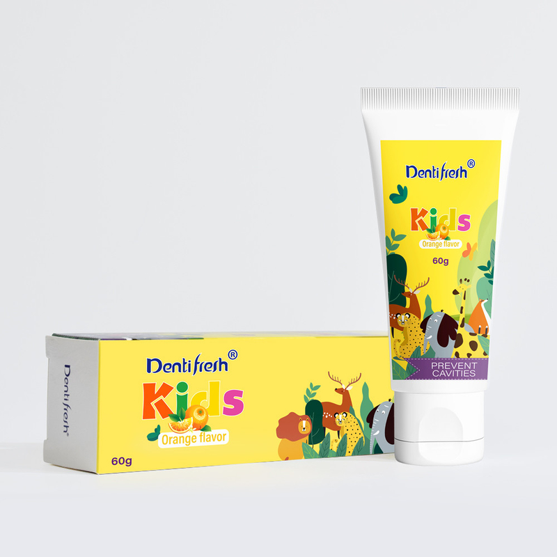 DENTIFRESH 60g hương vị cam Măng mỡ trong cam Măng mỡ hương vị Măng mỡ cho trẻ em Măng mỡ có dung lượng nhỏ