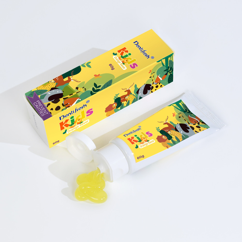 DENTIFRESH 60g hương vị cam Măng mỡ trong cam Măng mỡ hương vị Măng mỡ cho trẻ em Măng mỡ có dung lượng nhỏ