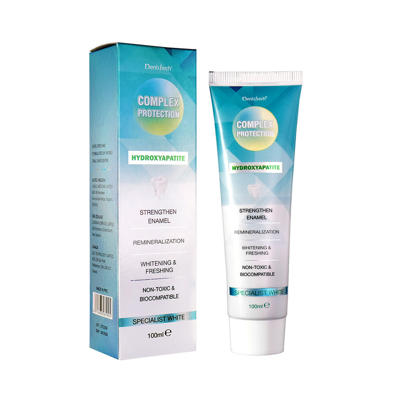 DENTIFRESH 100g Kem đánh răng Hydroxyapatite Mint Flavor Kem đánh răng cho người lớn Kem đánh răng logo tùy chỉnh