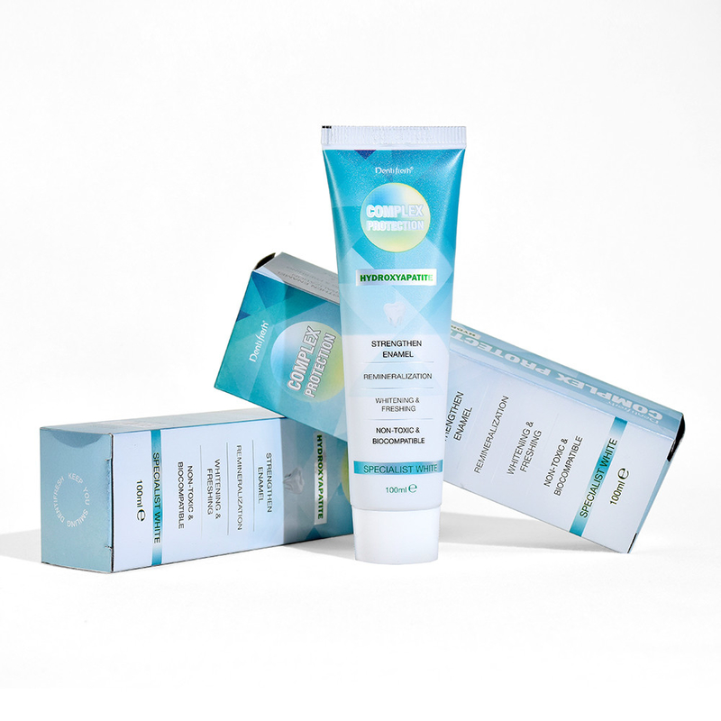 DENTIFRESH 100g Kem đánh răng Hydroxyapatite Mint Flavor Kem đánh răng cho người lớn Kem đánh răng logo tùy chỉnh