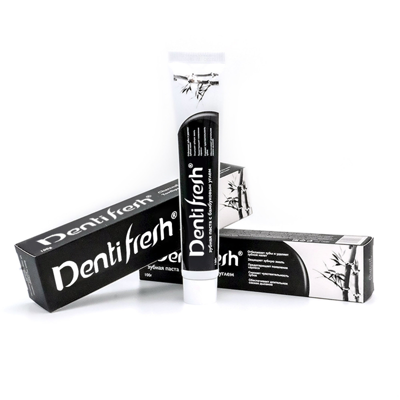 COOL ATE Bamboo Charcoal Toothpaste -Removes stains and Protects Gums 100g Củng cố răng mới mẻ và sạch sẽ