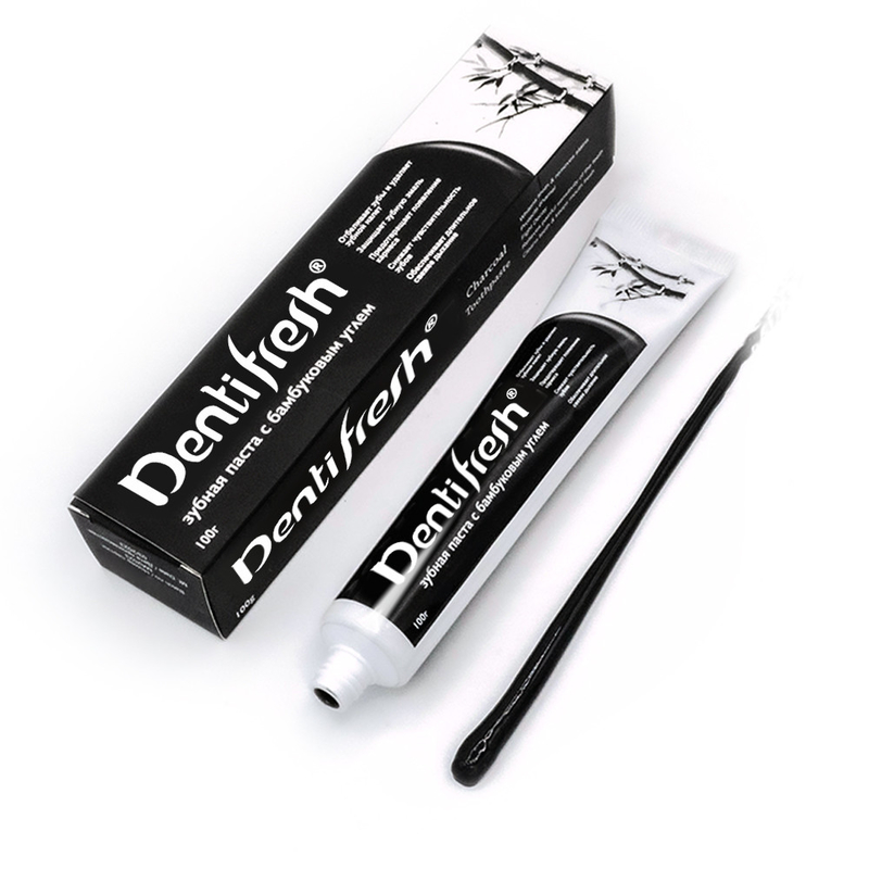 COOL ATE Bamboo Charcoal Toothpaste -Removes stains and Protects Gums 100g Củng cố răng mới mẻ và sạch sẽ