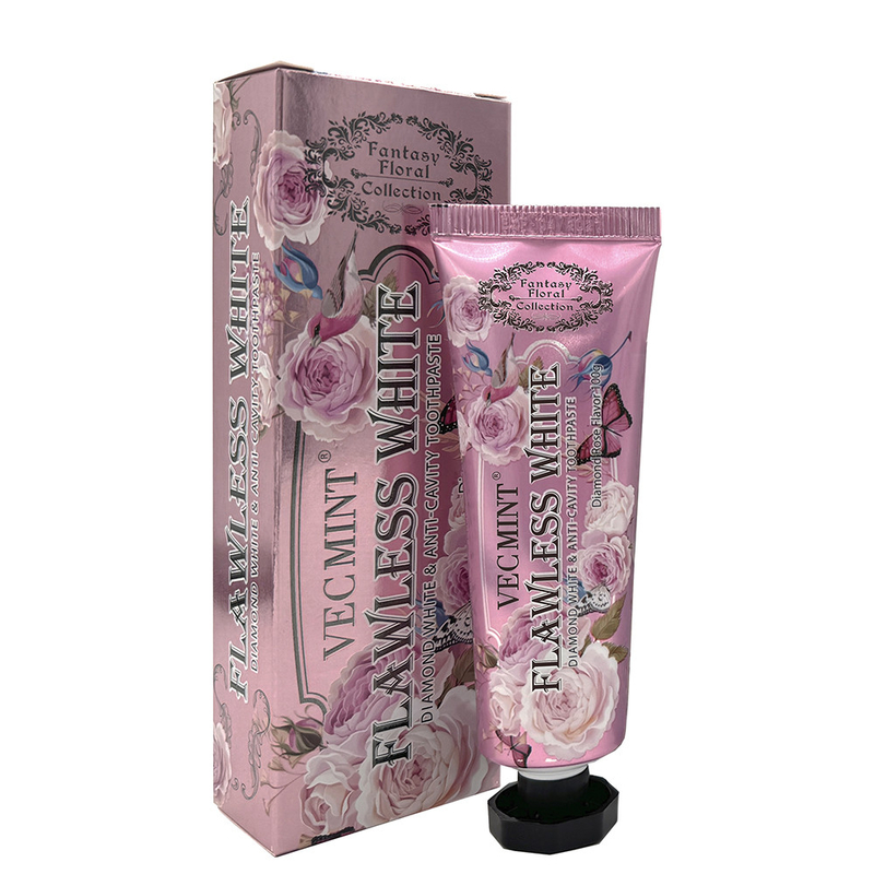 VECMINT hoa hồng kem đánh răng 100g Kem đánh răng cho răng khỏe mạnh bộ sưu tập hoa sang trọng bán nóng nhà máy giao hàng trực tiếp