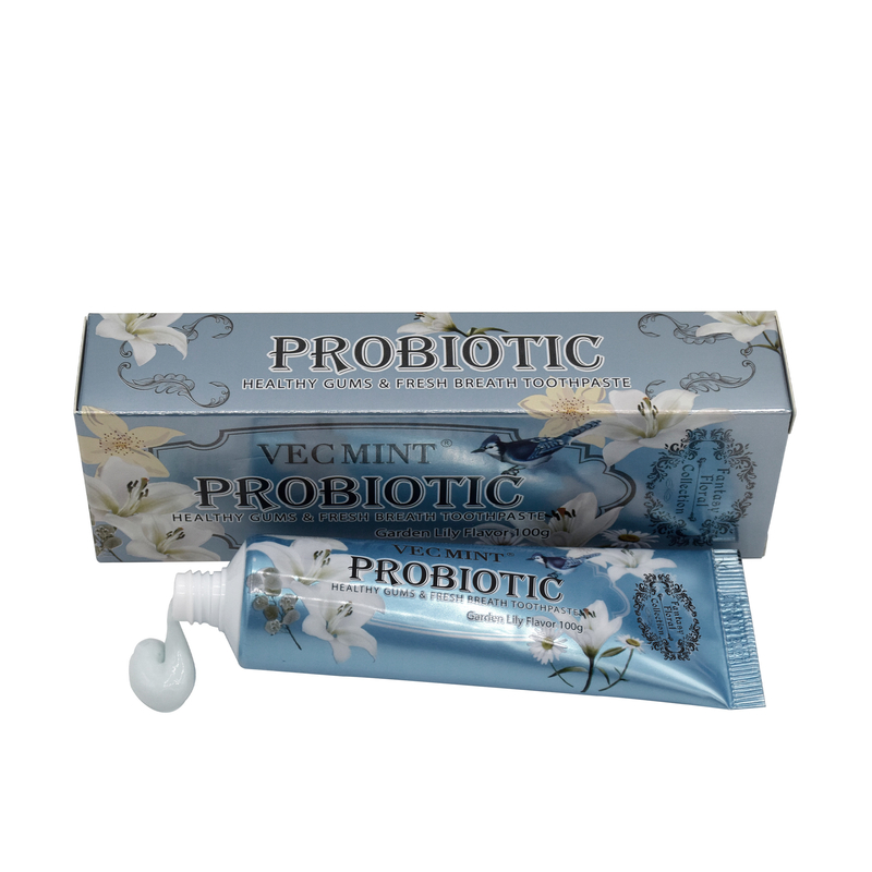 Vecmint Lily Kem đánh răng 100g Kem đánh răng cho răng khỏe mạnh Bộ sưu tập hoa nóng hổi Nhà máy giao hàng trực tiếp