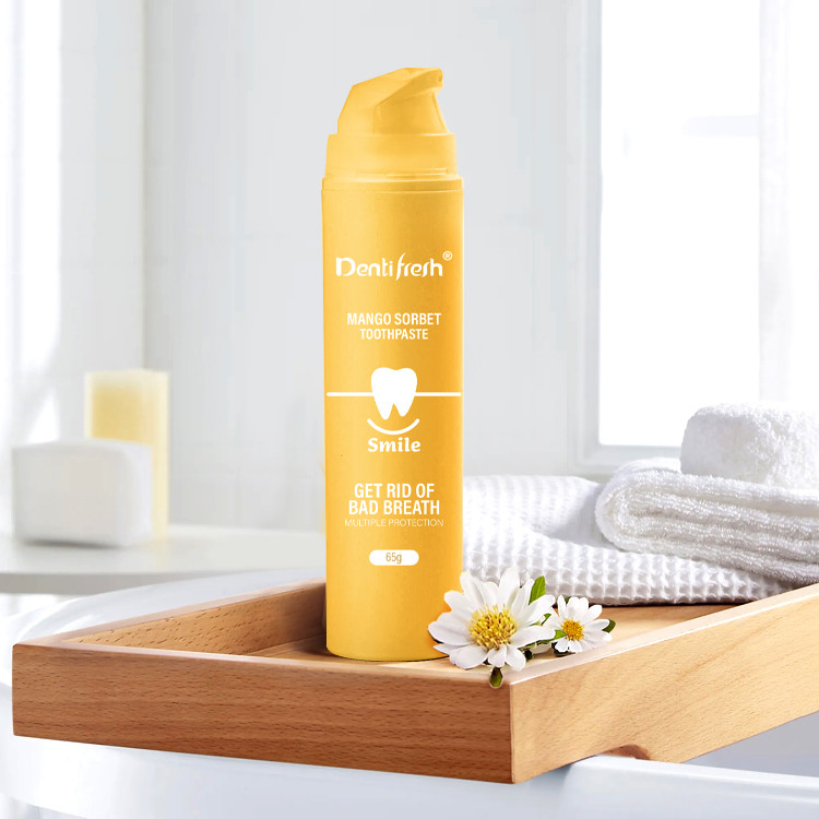 Chất tẩy răng tươi 65g Chọn kem đánh răng có hương vị: Từ bạc hà mịn đến dưa hấu - Loại bỏ hơi thở hôi cho nụ cười tươi hơn