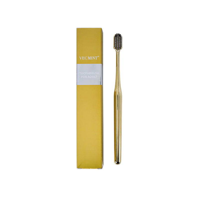 VECMINT Champagne gold High - End Adult Toothbrush: Thiết kế tinh tế cho vệ sinh răng miệng cao cấp, hoàn hảo cho việc sử dụng hàng ngày
