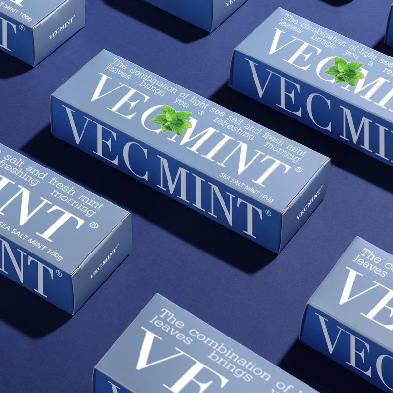 VECMINT Muối biển & kem đánh răng bạc hà tươi - Rời miệng của bạn tươi 100g nhà máy bán buôn