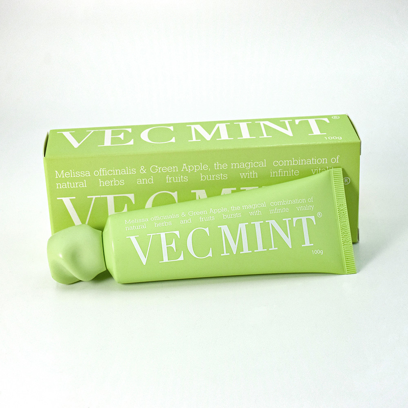 VECMINT 100g Kem đánh răng: Giải phóng sức sống miệng với các loại thảo mộc và trái cây tự nhiên kỳ diệu (Melissa officinalis & Green Apple)