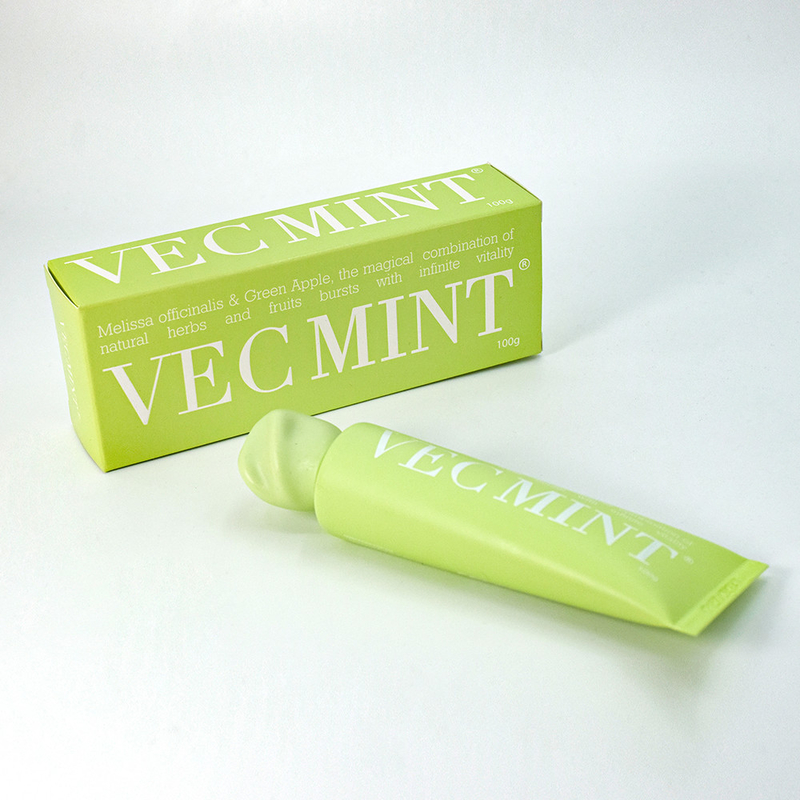 VECMINT 100g Kem đánh răng: Giải phóng sức sống miệng với các loại thảo mộc và trái cây tự nhiên kỳ diệu (Melissa officinalis & Green Apple)