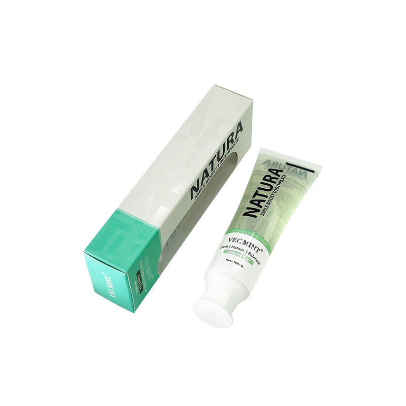 NATURA VECMINT Smile Boost kem đánh răng - Chất liệu thực vật tự nhiên hương vị trà xanh tươi cân bằng chăm sóc răng miệng 100ml