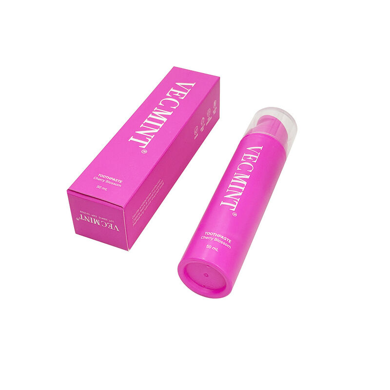VECMINT Cherry Blossom Kem đánh răng 50mL - Thiết kế chai bơm Kem chăm sóc răng miệng không chứa fluoride cho răng nhẹ nhàng