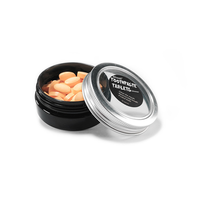 0,7g / viên Viên nén làm trắng răng rắn tại nhà Tinh chất thảo dược tự nhiên Hương vị kẹo cao su Bubble Gum