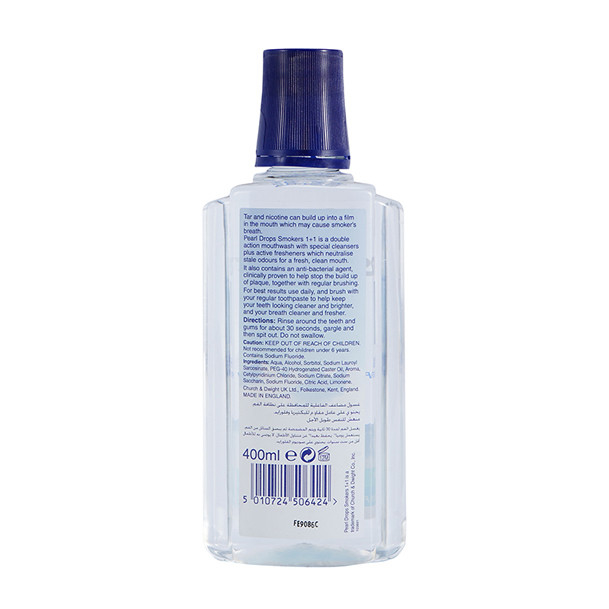 Hương bạc hà 400ml Nước súc miệng kháng khuẩn chống nấm chăm sóc răng miệng cho người hút thuốc Hơi thở